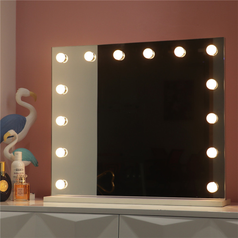 Espelho de Hollywood com 14PCS Bulbs Iluminados Maquiagem Vestido de Vaidade